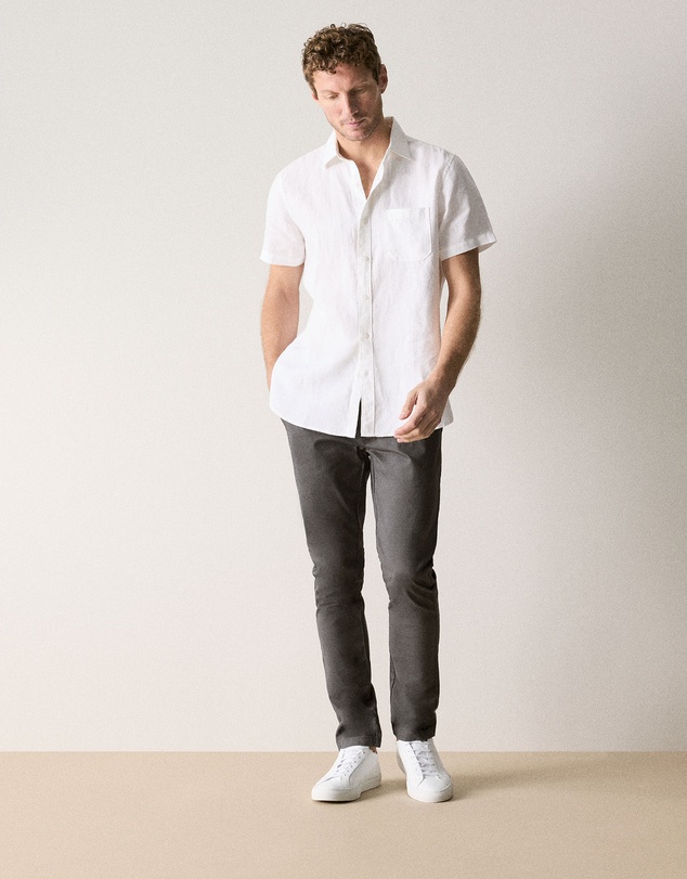 Trenery - Slim Chino Pant in Smoke