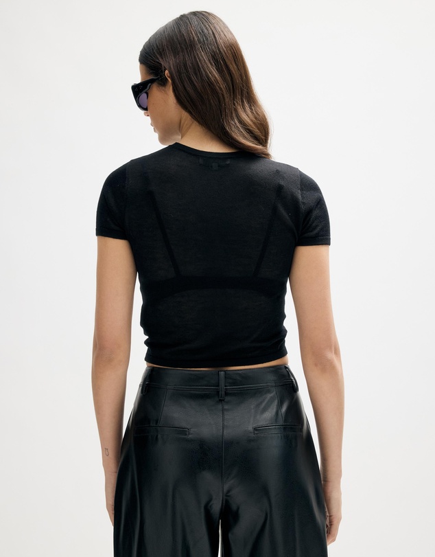 Minima Esenciales - Renna Lyocell Silk Blend Sheer Tee