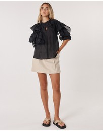 Fate + Becker - Celeste Ruffled Blouse