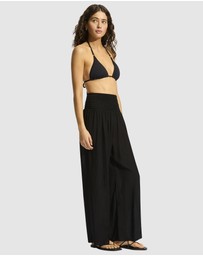 Seafolly - BEACH EDIT Shirred Waist Wrap Pant