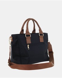 Pierre Cardin - Pierre Cardin RFID Lightweight Nylon Mini Tote with Crossbody