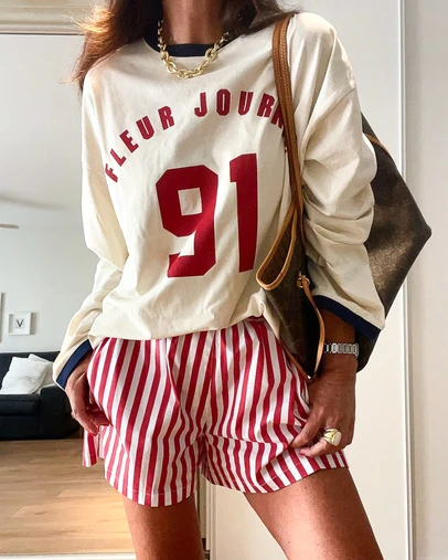 CAMIXA - Shoshana Striped Shorts