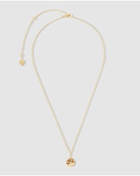 Wanderlust + Co - Donut Coffee Glazed Gold Necklace