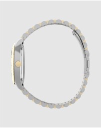 TIMEX - Womens 36mm Legacy Two-tone Case and Bracelet with Green Dial