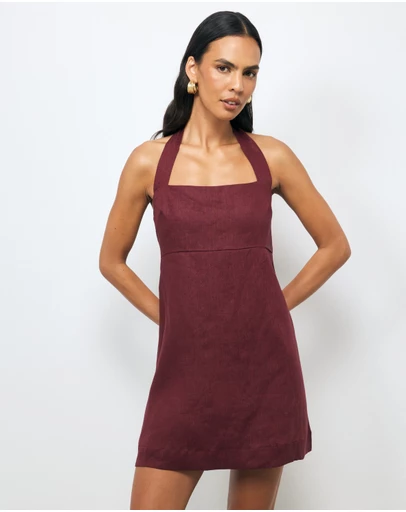 AERE - Lylah Linen Mini Dress