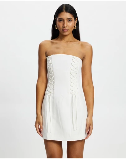 Sofia Irina - BUSTER DRESS IVORY