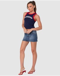 EDIKTED - London Girl Contrast Tank Top