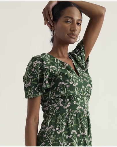 Seasalt - Seasalt Cornwall Green Chateaux Maxi Dress