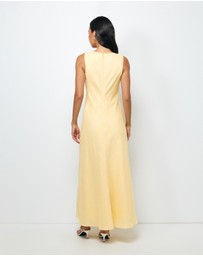 AERE - Alyse Linen Maxi Dress