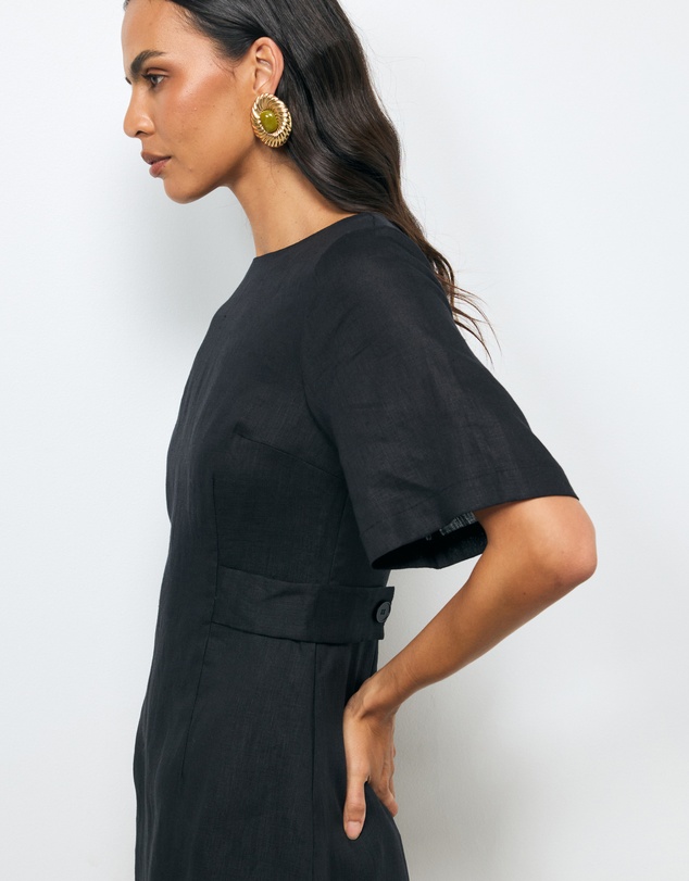 AERE - Clova Linen Mini Dress