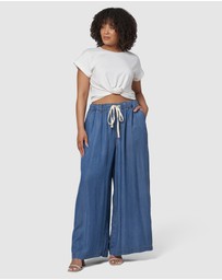 Indigo Tonic - Blake Chambray Wide Leg Pants