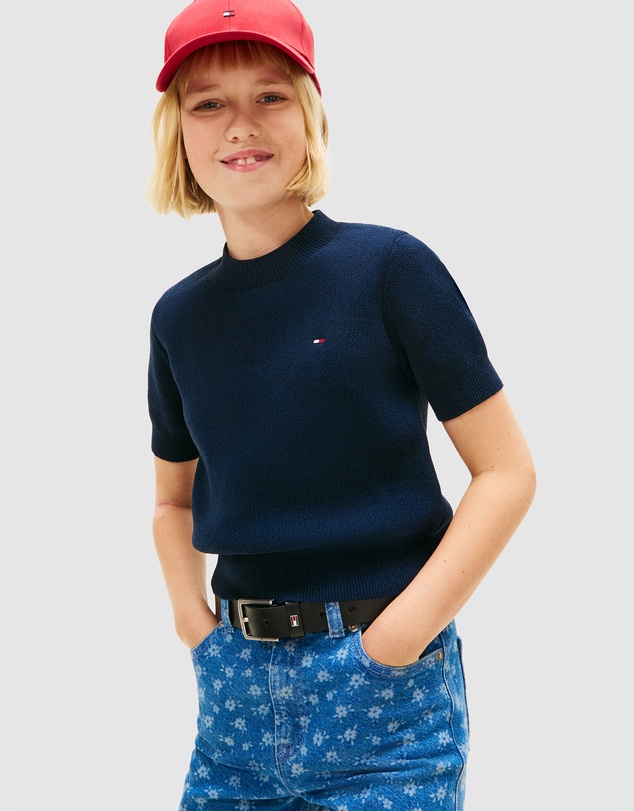 Tommy Hilfiger - Short Sleeve Chenille Sweater - Kids