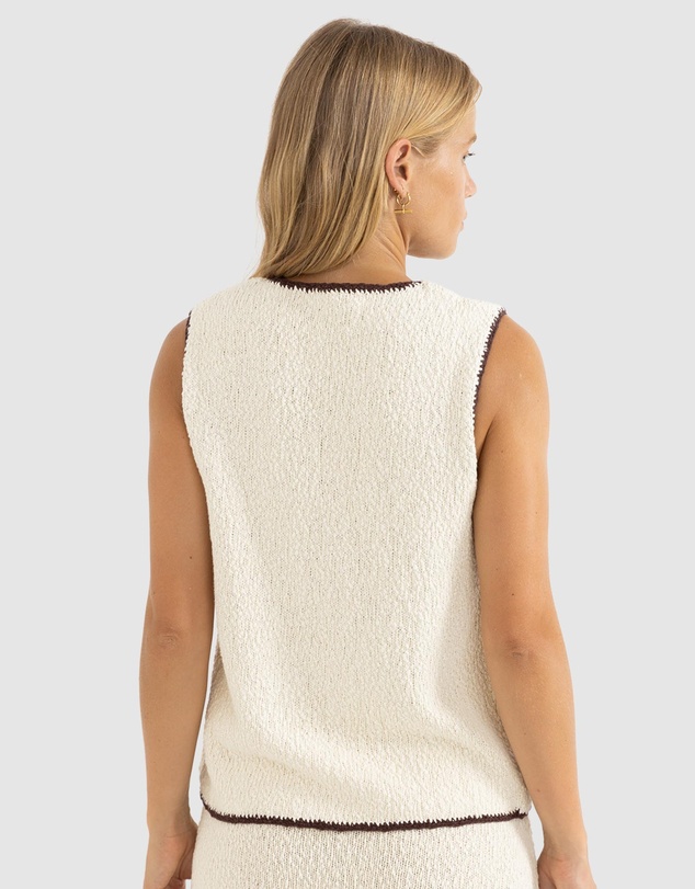 Rhythm - Adele Contrast Longline Knit Vest