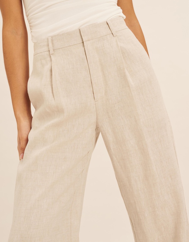 AERE - Straight Leg Linen Pants