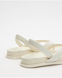 AERE - Leather Sling Back Thongs