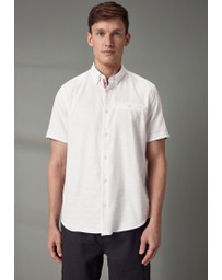 NEXT - Textured Trimmed Short Sleeve Shirt