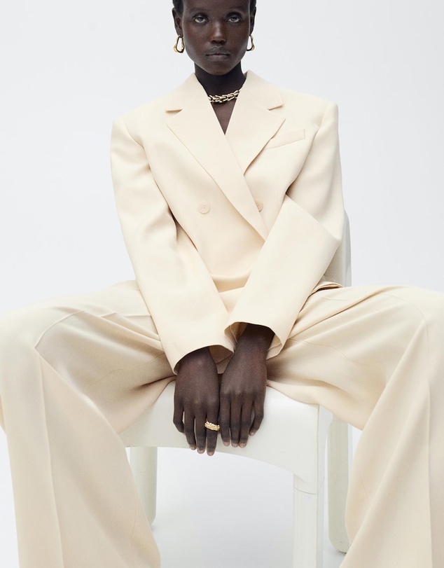 M.N.G - Suki Pleated Wideleg Suit Trousers