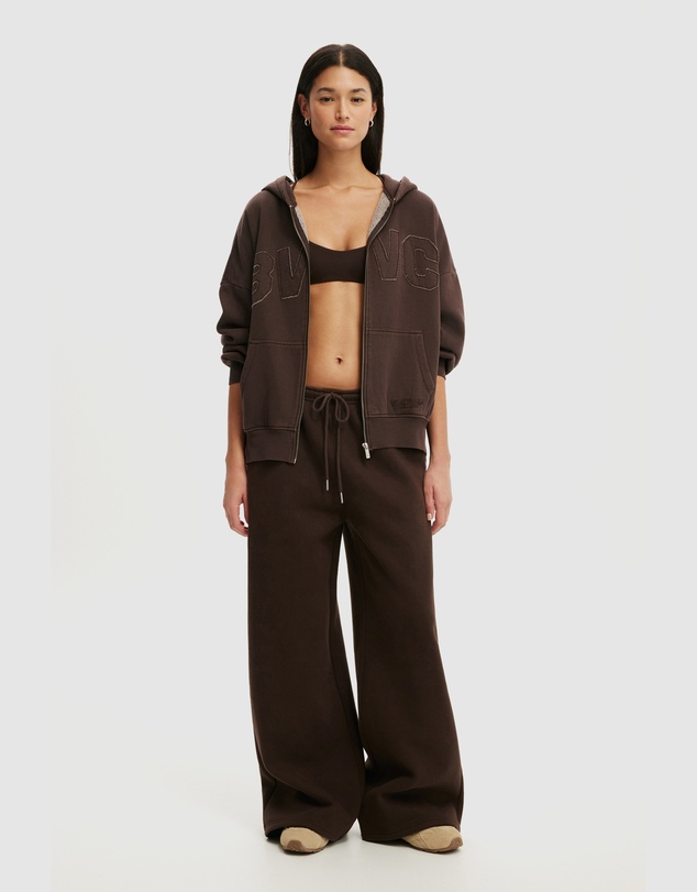 Cotton On Body Active - Fleece Oversized Zip Through Hoodie