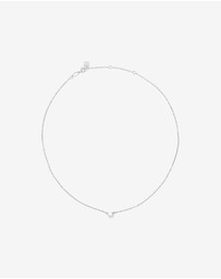 Michael Hill - 5mm Cultured Freshwater Pearl and Diamond Necklace in Sterling Silver