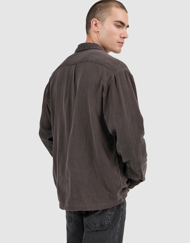 Rolla's - Heavy Weave Long Sleeve - Dark Brown
