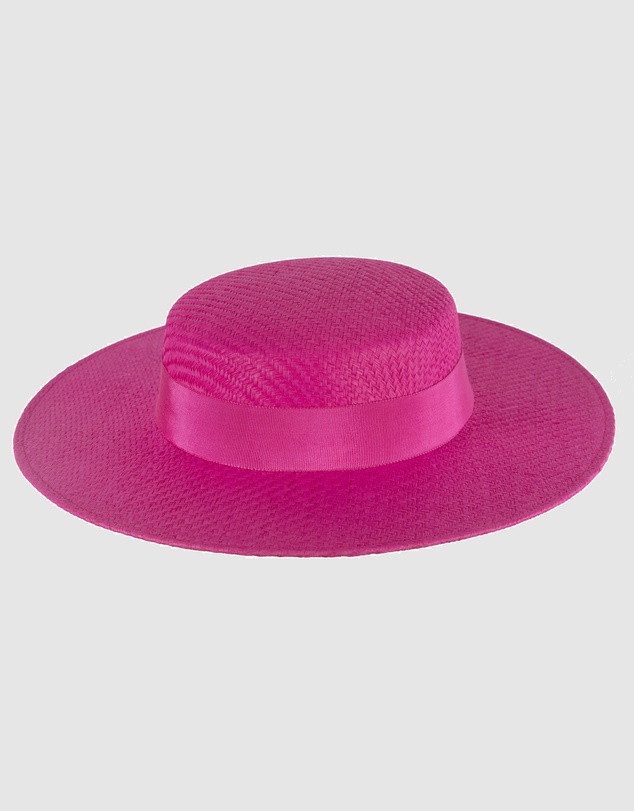 Max Alexander - Fuchsia Boater Hat