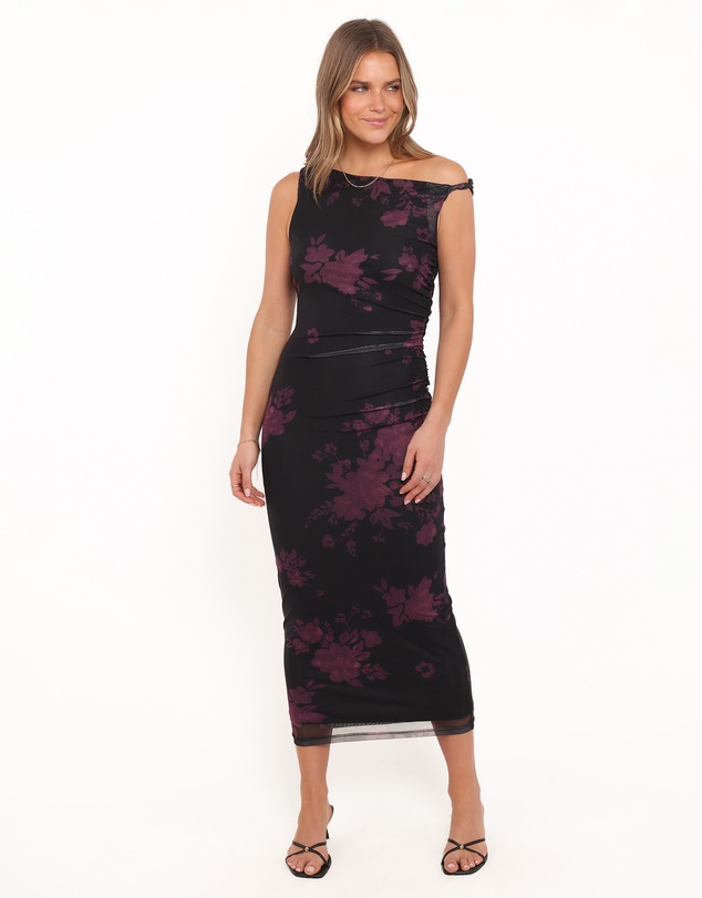 Petal & Pup - Sharny Midi Dress - Berry Floral