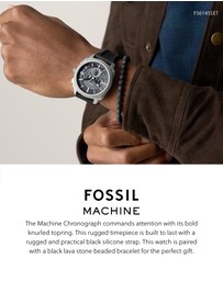 Fossil - Machine Black Chronograph Watch