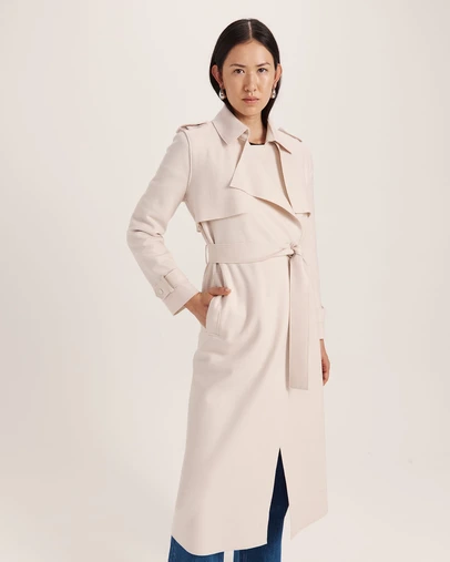 SABA - Karla Wool Longline Trench Coat
