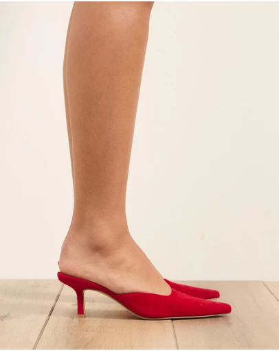 Atmos&Here - Deana Suede Square Point Heels