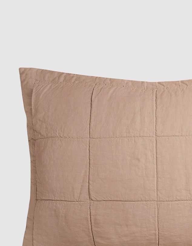 Bambury - Linen Quilted Pillow Sham