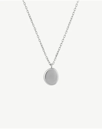 Zahar - Engravable Pebble Pendant Necklace