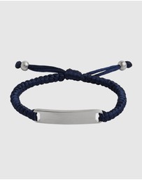 Najo - Elemental Blue Cord & Steel Bracelet