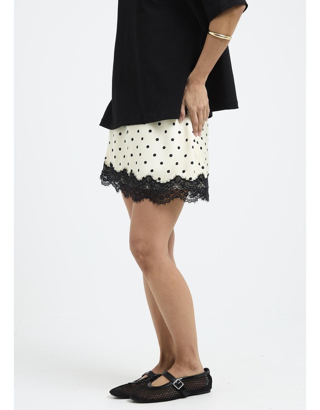 Alice In The Eve - Lola Polka Lace Mini Skirt