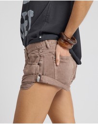 ONE TEASPOON - Bandits Low Waist Denim Shorts
