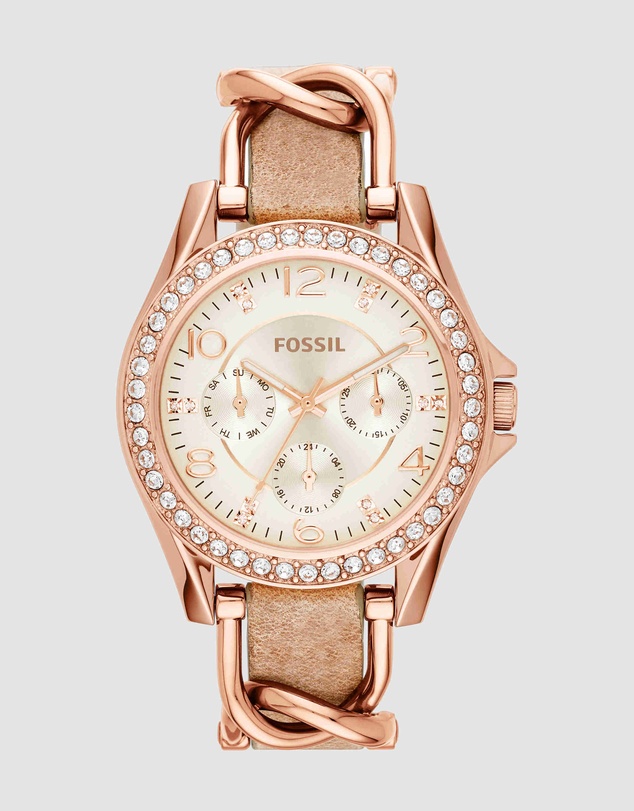 Fossil - Riley Light Brown Chronograph Watch