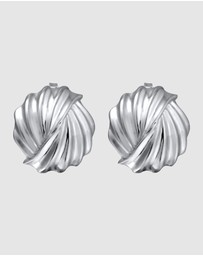 Elli Jewelry - Earrings Stud Grooves 925 Sterling Silver