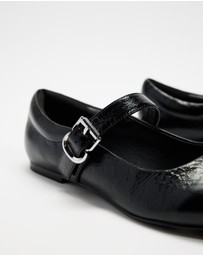Atmos&Here - Juniper Leather Ballet Flats