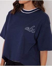 ALEXANDRA - Artie T-Shirt Navy