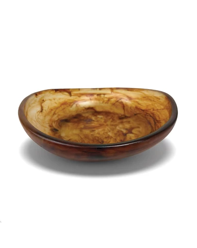 Urban Attitude - Urban Attitude JADE Medium Bowl Height 8cm highest, 5cm lowest, Width 27cm, Length 28cm - Dark Cocoa