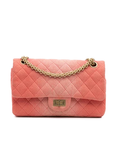 Pre-Loved by Azura Reborn - Pre-Loved Reissue 2.55 Quilted Denim Ombre Double Flap 225