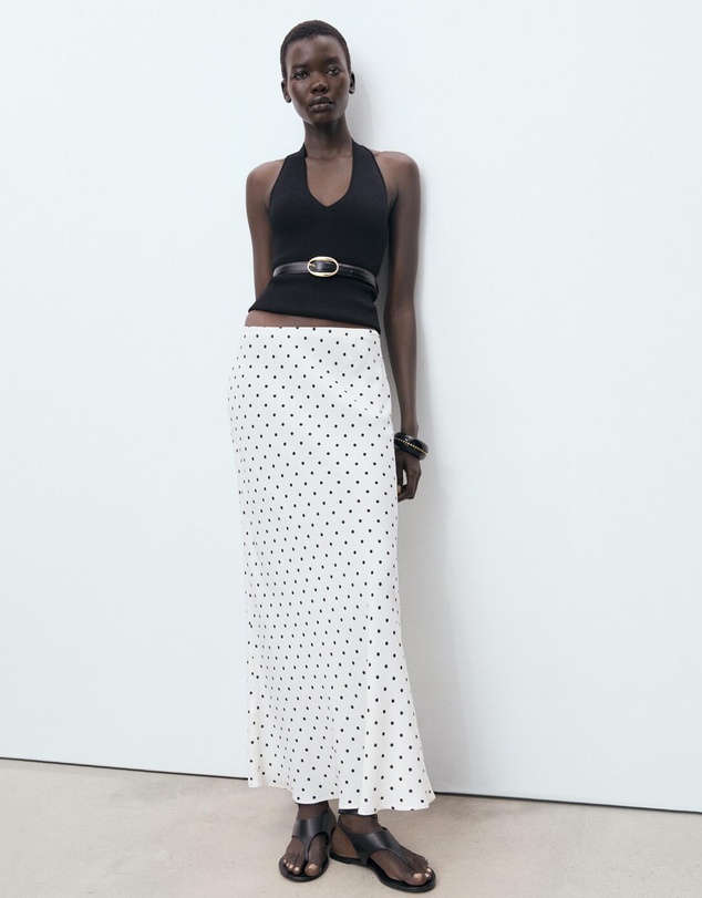 M.N.G - Long Polka Dot Skirt