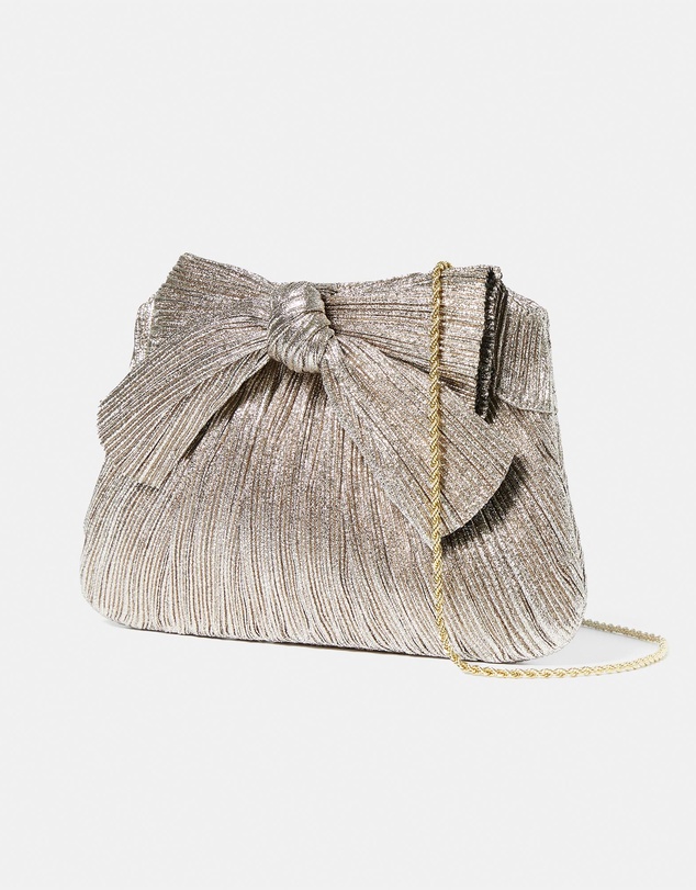 Loeffler Randall - Rayne Pleated Frame Clutch with Bow
