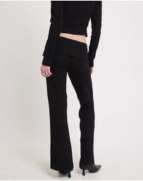 Neon Hart - Rib Fold Waist Flare Pants