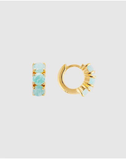 FAIRLEY - Amazonite Huggies