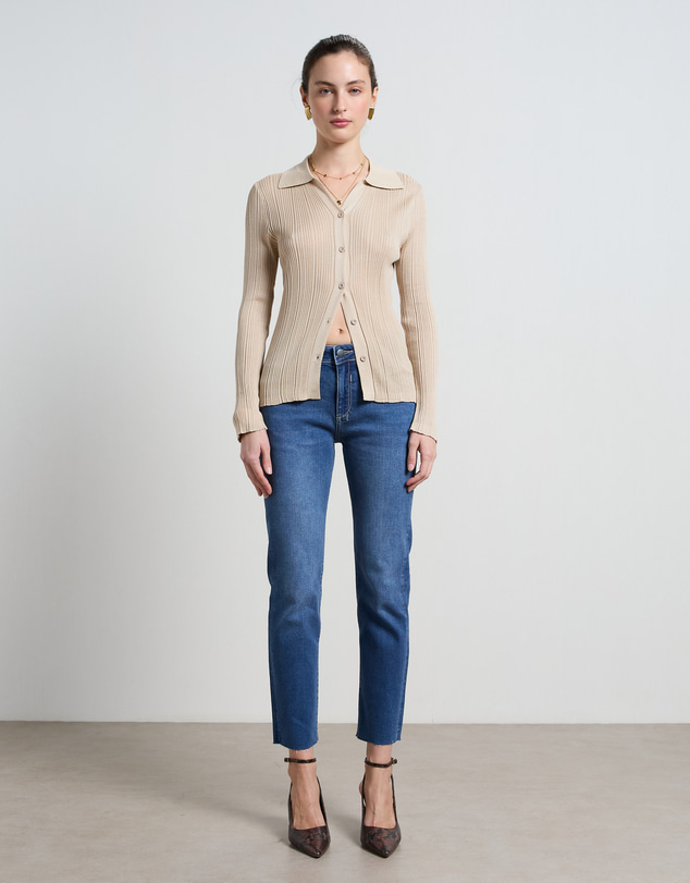 DRICOPER DENIM - Perla Cropped Mid Rise Jeans