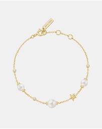 Ania Haie - Ania Haie Gold Pearl and Star Station Bracelet