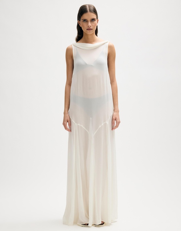 Revibe - Repaired Minima Esenciales Mika Scarf Maxi Dress - AU 6