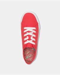 Vionic - Oasis Lace-Up Casual Sneaker - Poppy Canvas
