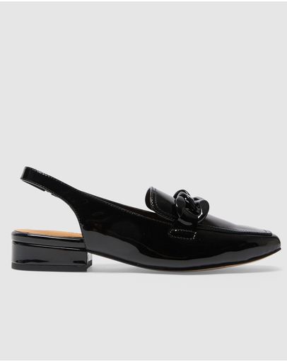 BLACK CRINKLE PATENT
