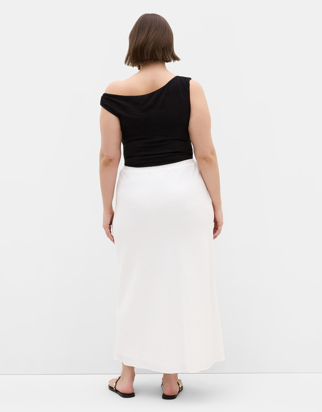 City Chic - Plus size Alexi Maxi Skirt - ivory